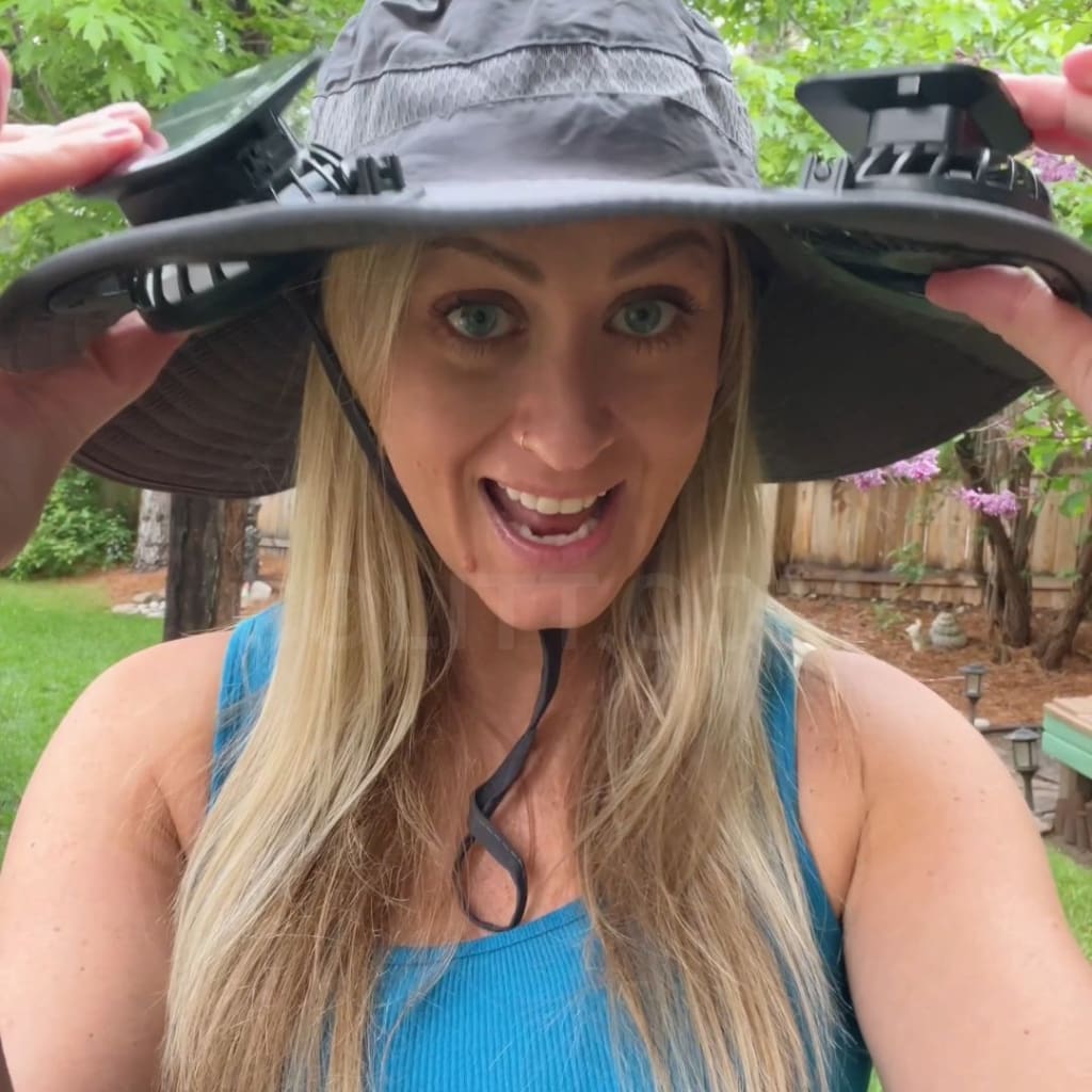 Fish Smarter Fishsing Hat With Built In fan