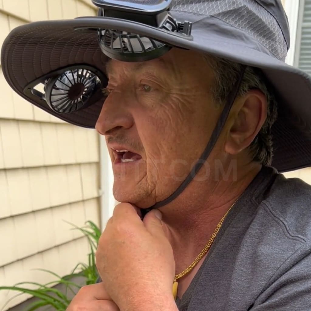 Fish Smarter Fishsing Hat With Built In fan