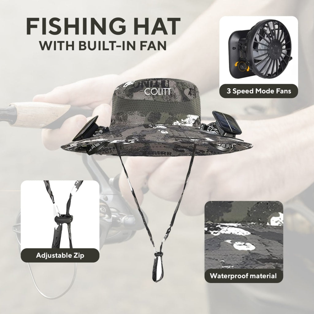 Fish Smarter Fishsing Hat With Built In fan
