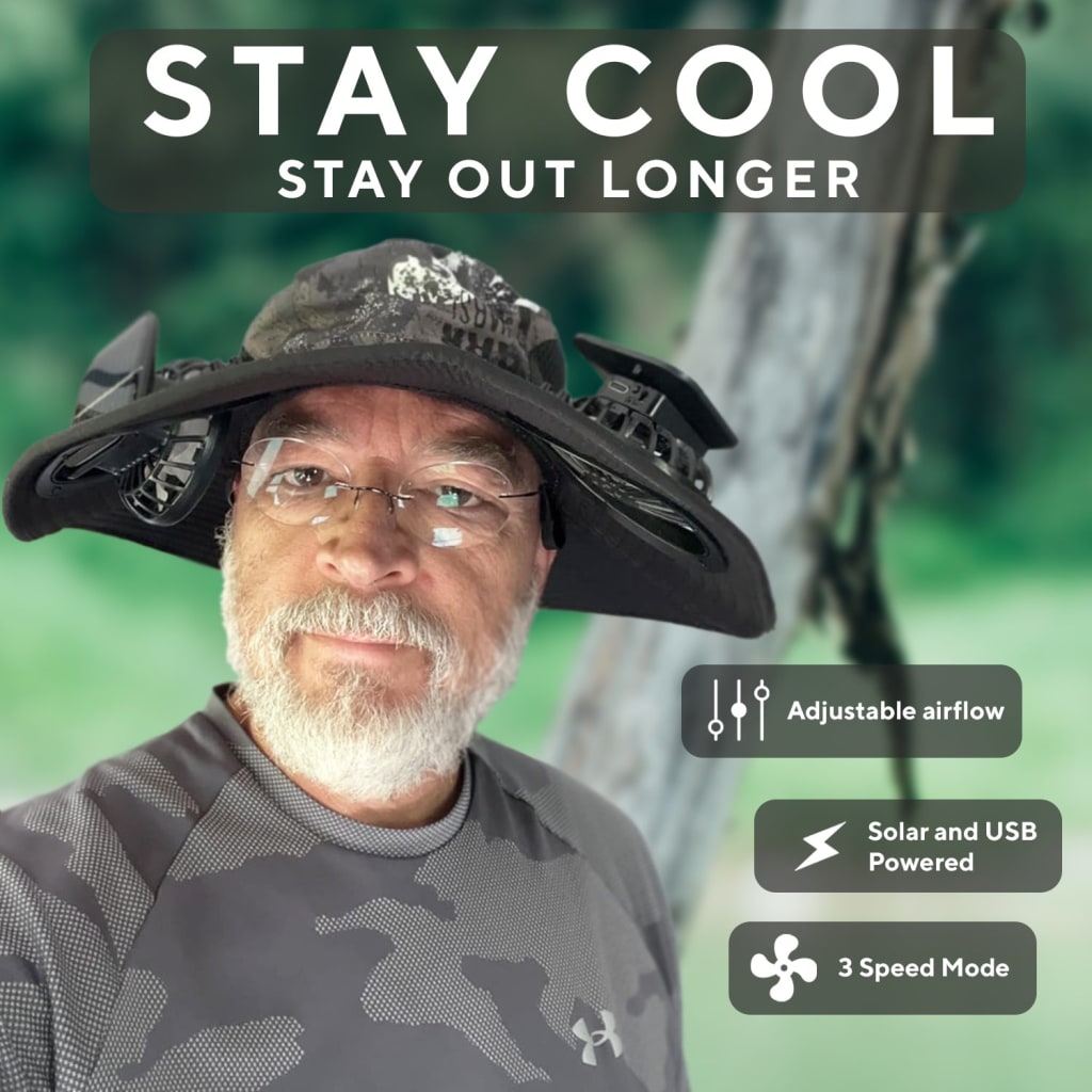 Fish Smarter Fishsing Hat With Built In fan